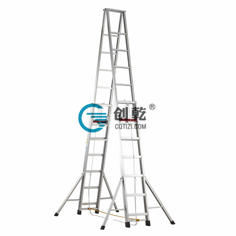 【柳州】經(jīng)銷客戶采購10米人字拉升梯,加厚